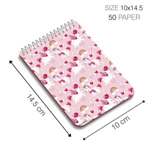 دفترچه یادداشت 50 برگ مستر راد طرح اسب تک شاخ کد unicorn 1201