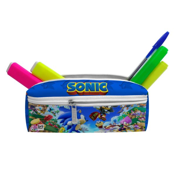 جامدادی مدل جامدادی مستر راد مدل سه زیپ طرح سونیک sonic کد 2831 fiory