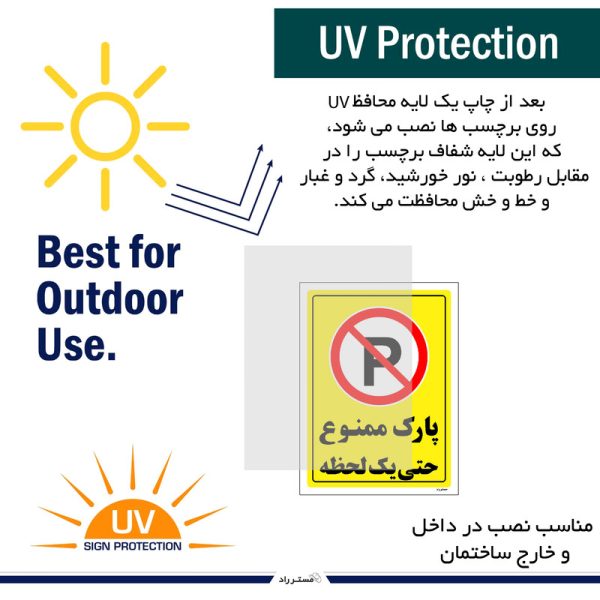 برچسب ایمنی مستر راد طرح پارک ممنوع حتی یک لحظه مدل HSE-OSHA-1339