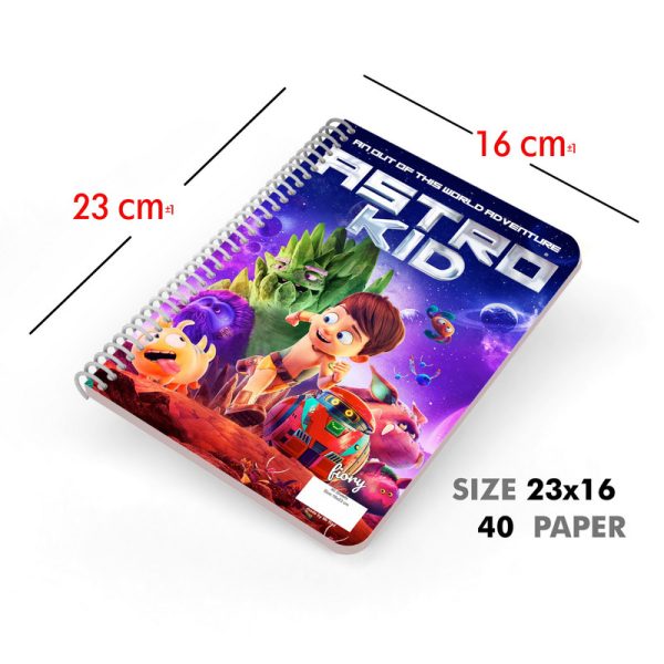 دفتر نقاشی 40 برگ مستر راد طرح بچه فضایی astro kid کد fiory 2796