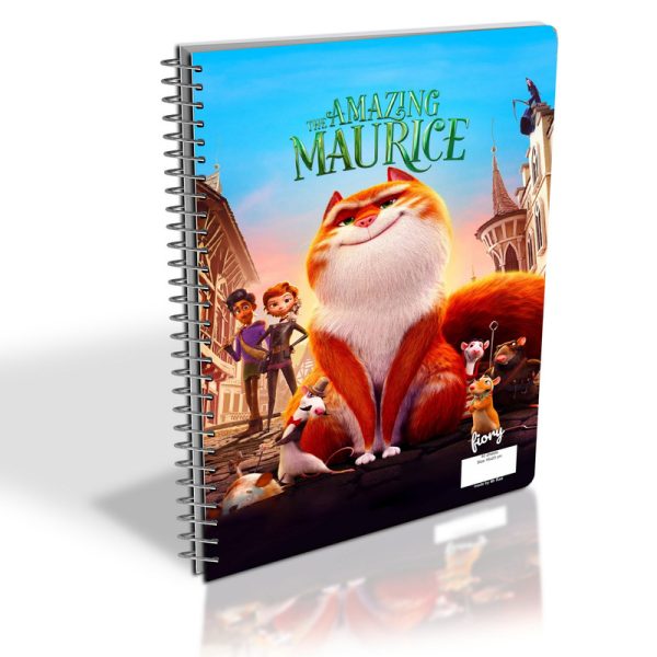 دفتر نقاشی 40 برگ مستر راد مدل موریس شگفت انگیز طرح amazing maurice کد fiory 2797