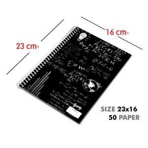 دفتر مشق 50 برگ مستر راد مدل فیزیک مدرن کد fiory 2605