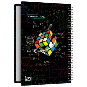 دفتر مشق 50 برگ مستر راد مدل مکعب روبیک کد fiory 2607